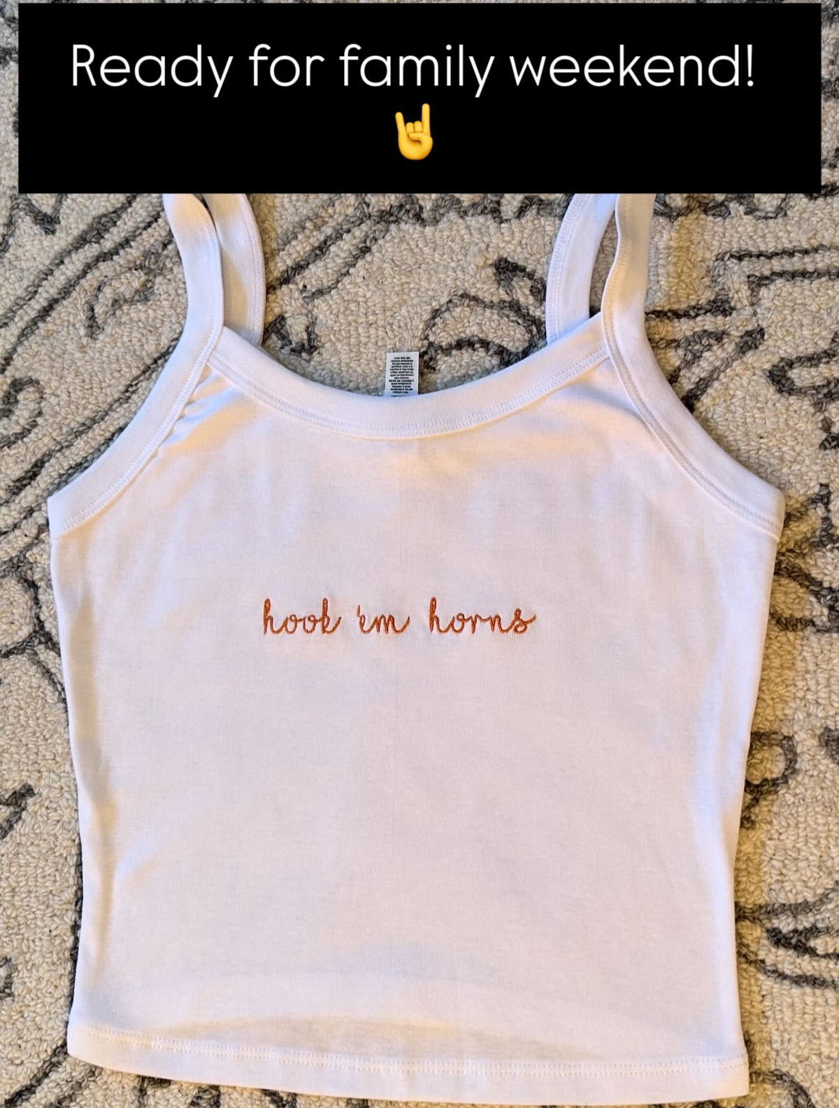 Custom Embroidered College Crop