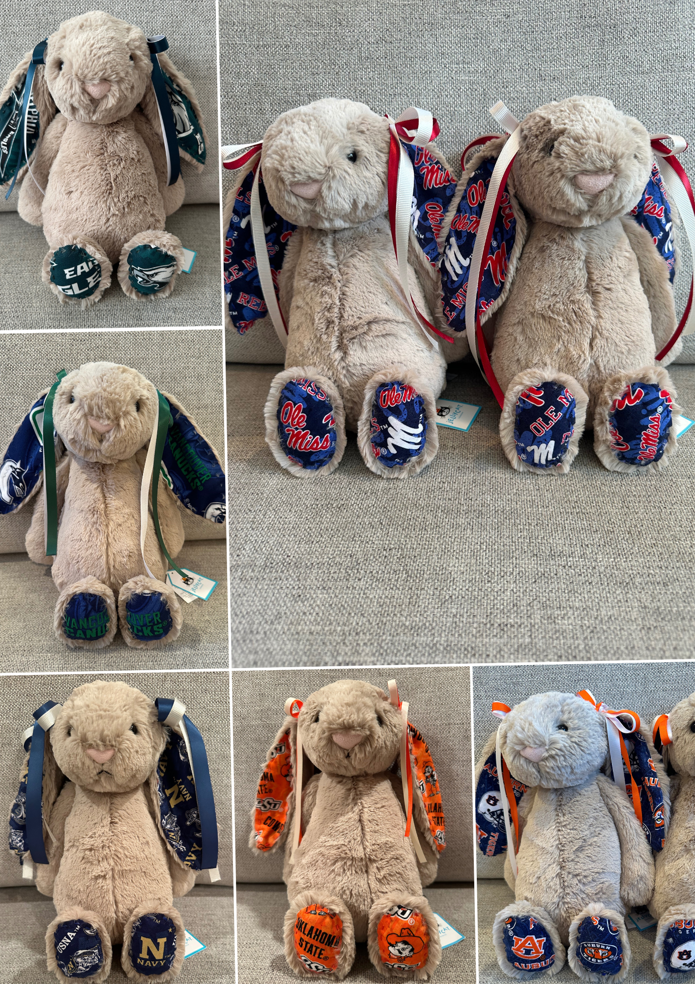 Adorable College Jellycat Bunnies 🐰