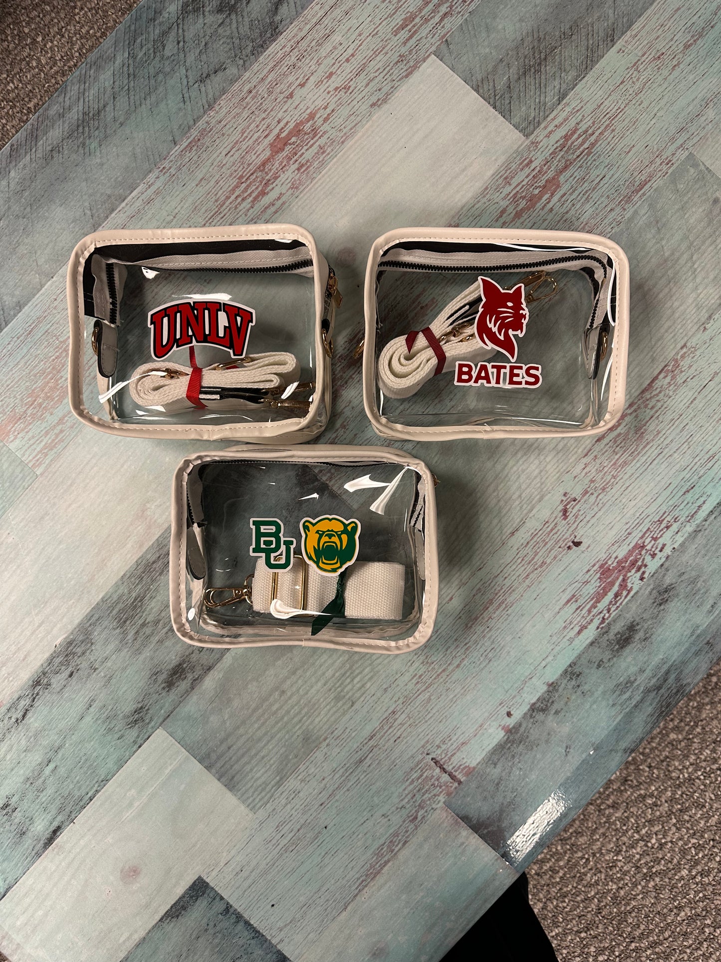Stadium Approved Clear Bag with Large Monogram or Color Logo
