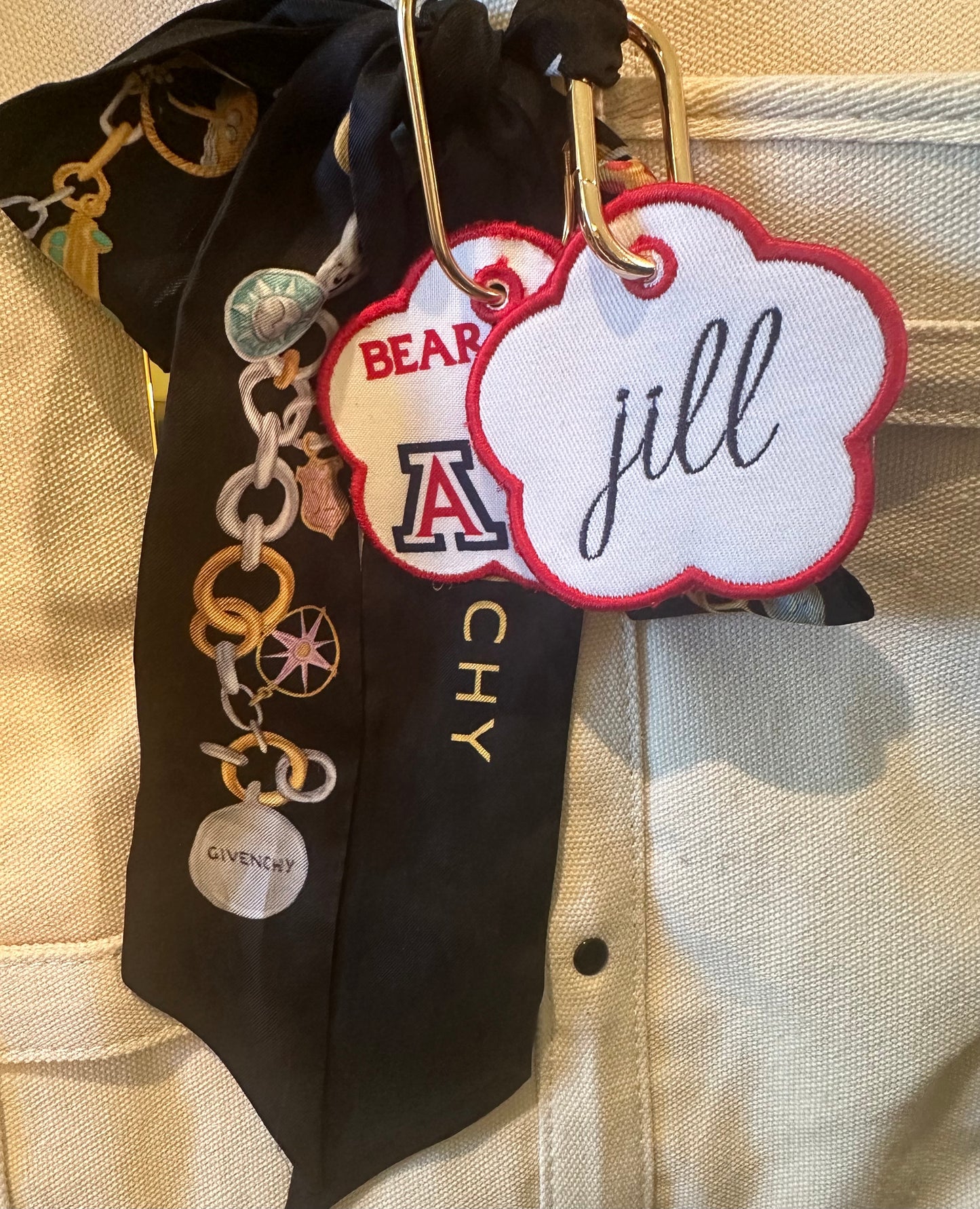Embroidered Bag Tag