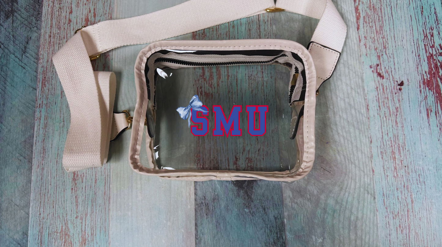 Clear Bag: Stadium approved with Large Monogram or Color Logo