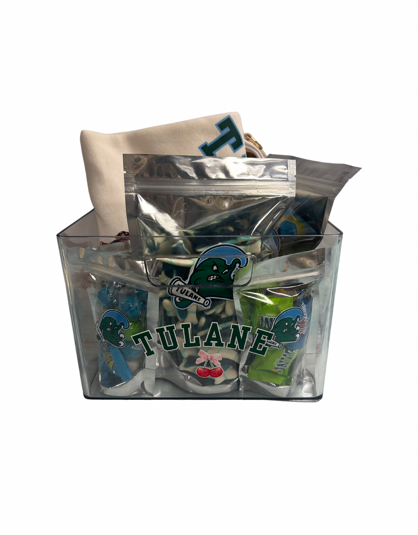 Clear Bin with Logo